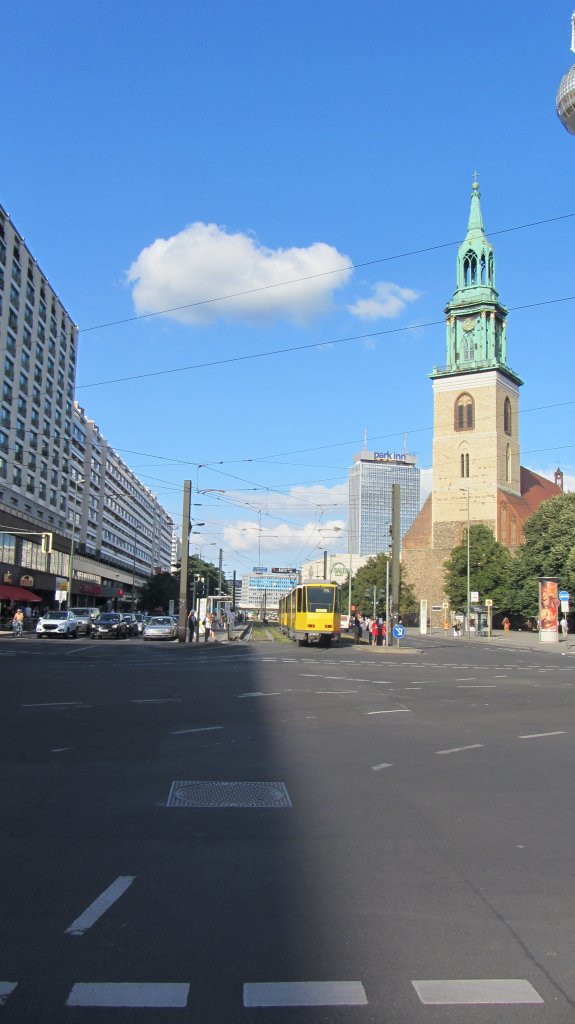 Tatra Stra�enbahn in Berlin am 13.8.2012.