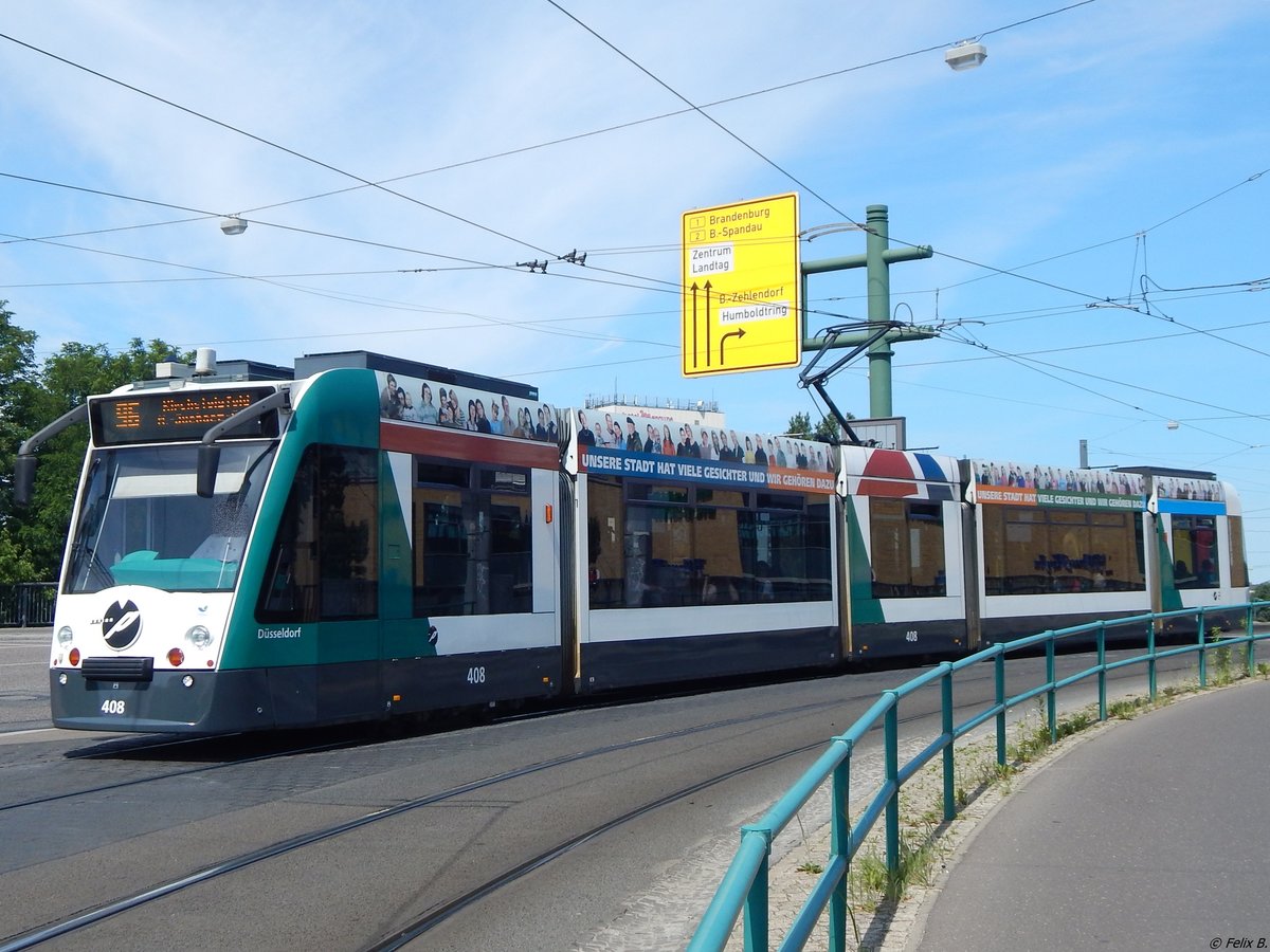 Combino NF8 Nr. 408 der ViP in Potsdam.