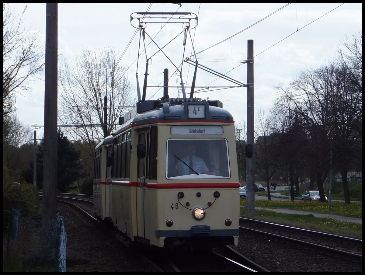 Das 1000. Stra�enbahnbild auf http://strassenbahnen-welt.startbilder.de/ !  ET54 aus dem Jahr 1955 der RSAG in Rostock.

