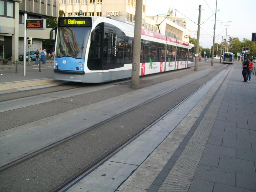 Ulmer Stra�enbahn am 04.07.2009