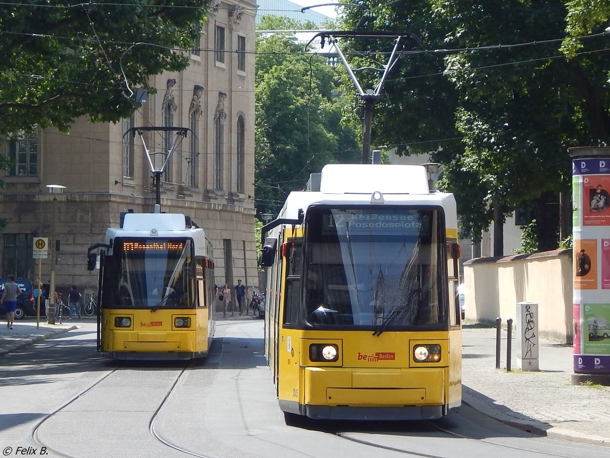Zwei GT6 N-U der BVG in Berlin